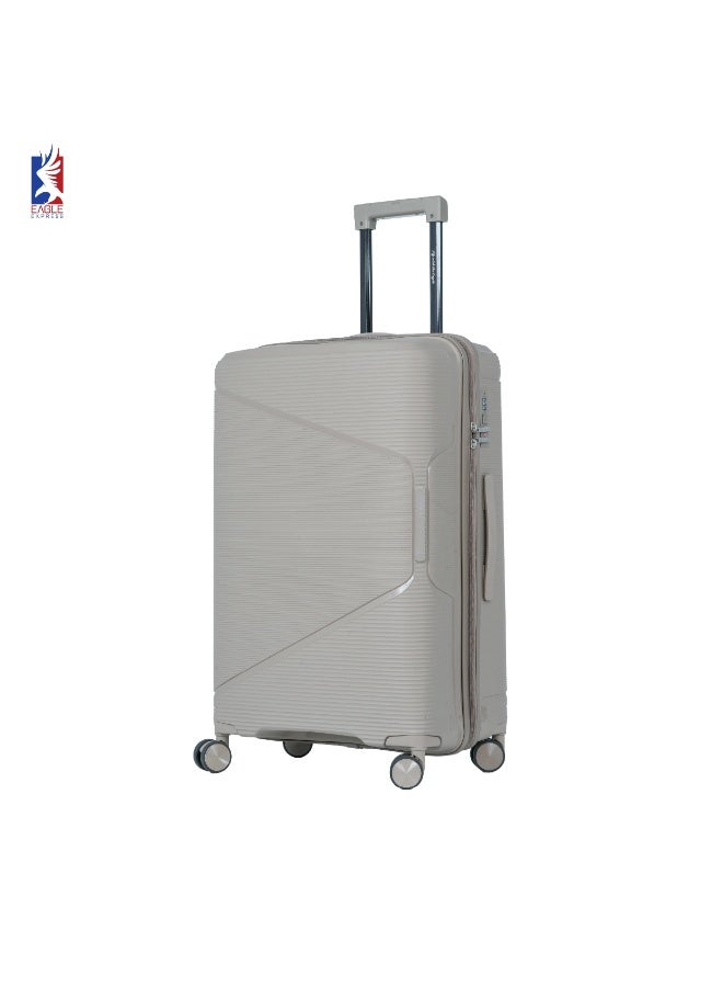 ايجل اكسبريس حقيبة سفر ترولي إيجل إكسبريس كروزر إيليت 28 بوصة، صلبة من البولي بروبيلين (PP) – لون كاكي بيج - Image 1